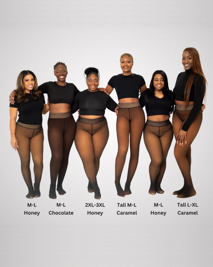 Fleece Tights - Sheer Tone Effect | Best Tights in the US